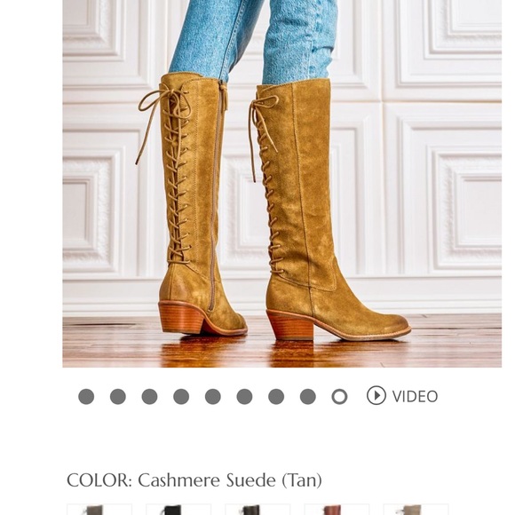 Sharnell Heel and Tan Knee-High Boots